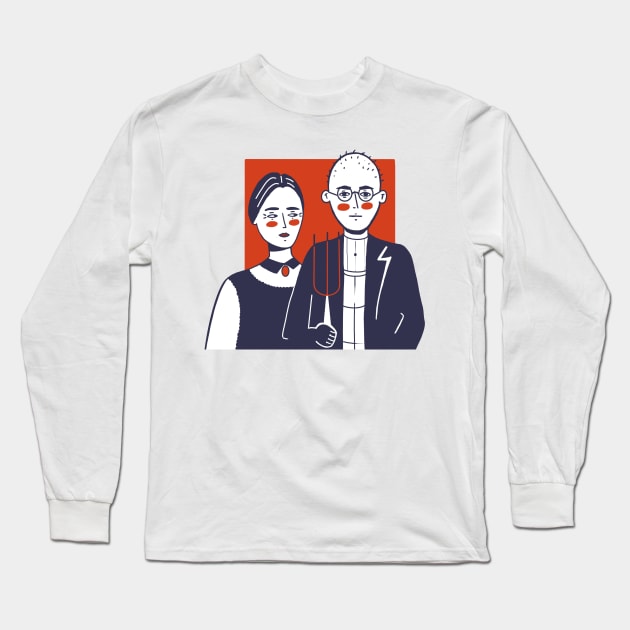 Pop American Gothic Long Sleeve T-Shirt by London Colin